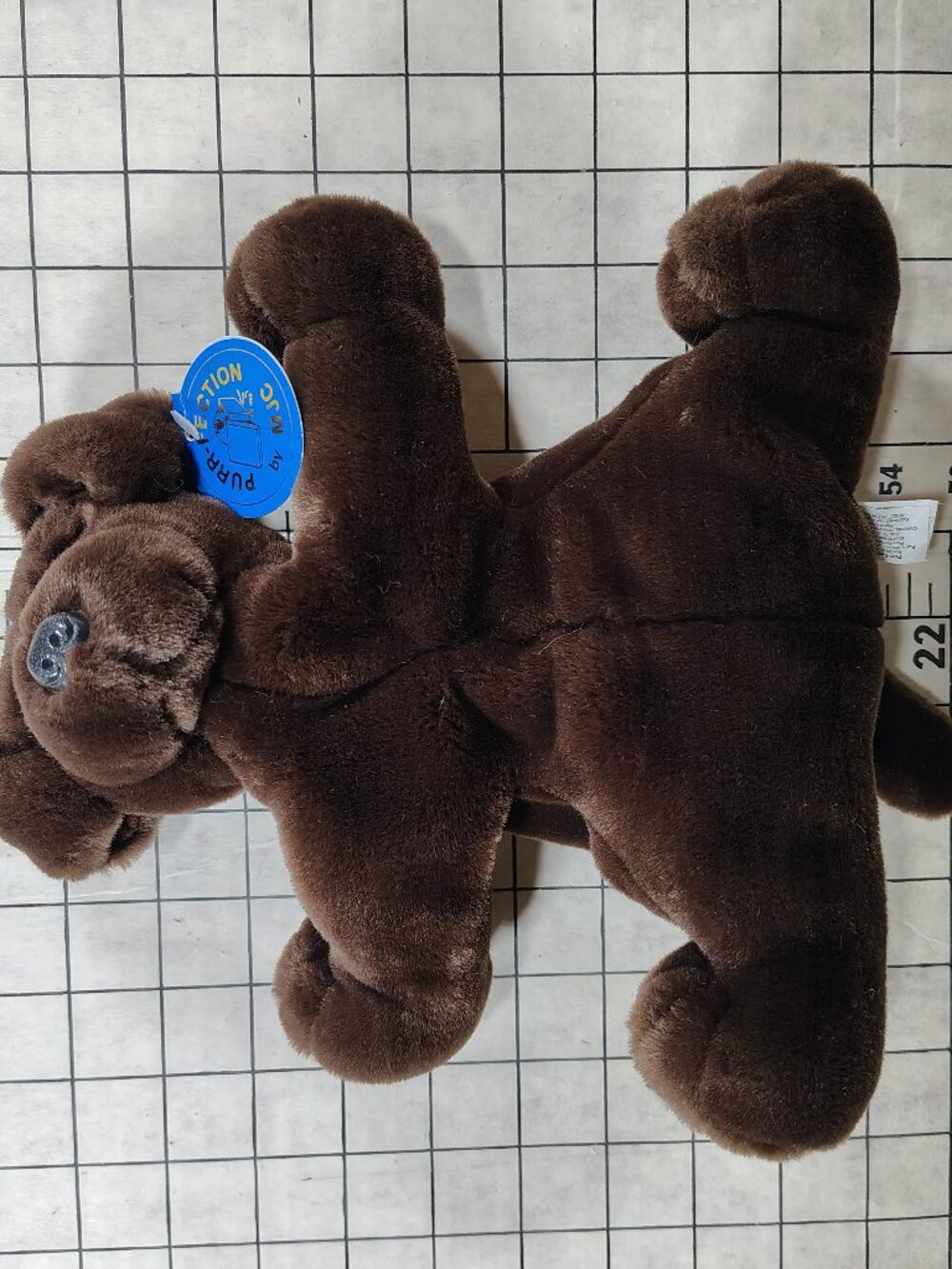 The Vintage Soft Stuffed Brown Dog Plush by MJC